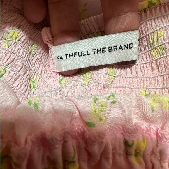 Faithfull The Brand Mini Dress Floral Smocked Sundress - Picture 4 of 9